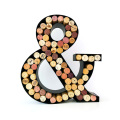 Minghou Letter monogram craft metal wall mounted wine cork holder